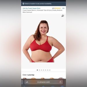 Fused Hawaii bikini top NEW WITH TAGS